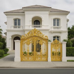 درب فلزی غنچه فرفورژه باغ