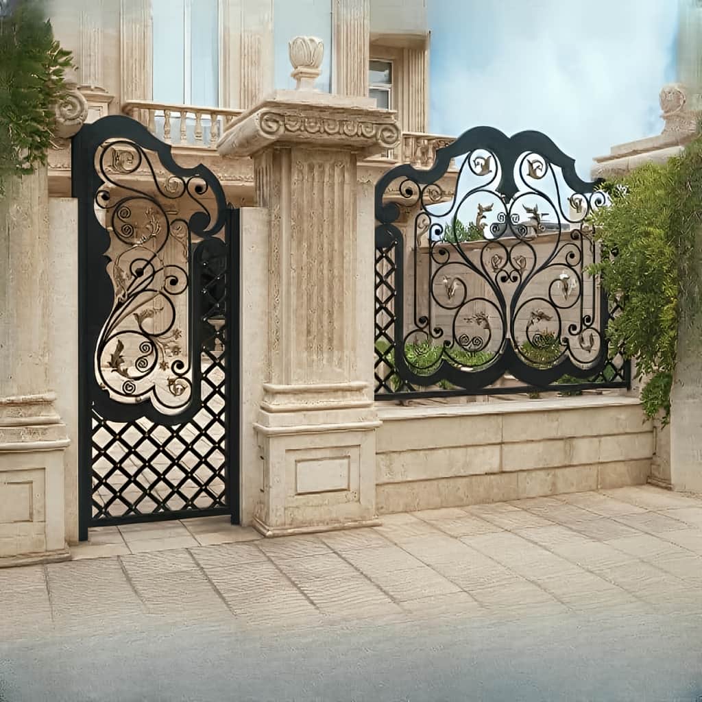 درب فلزی ارغوان کلاسیک لوکس