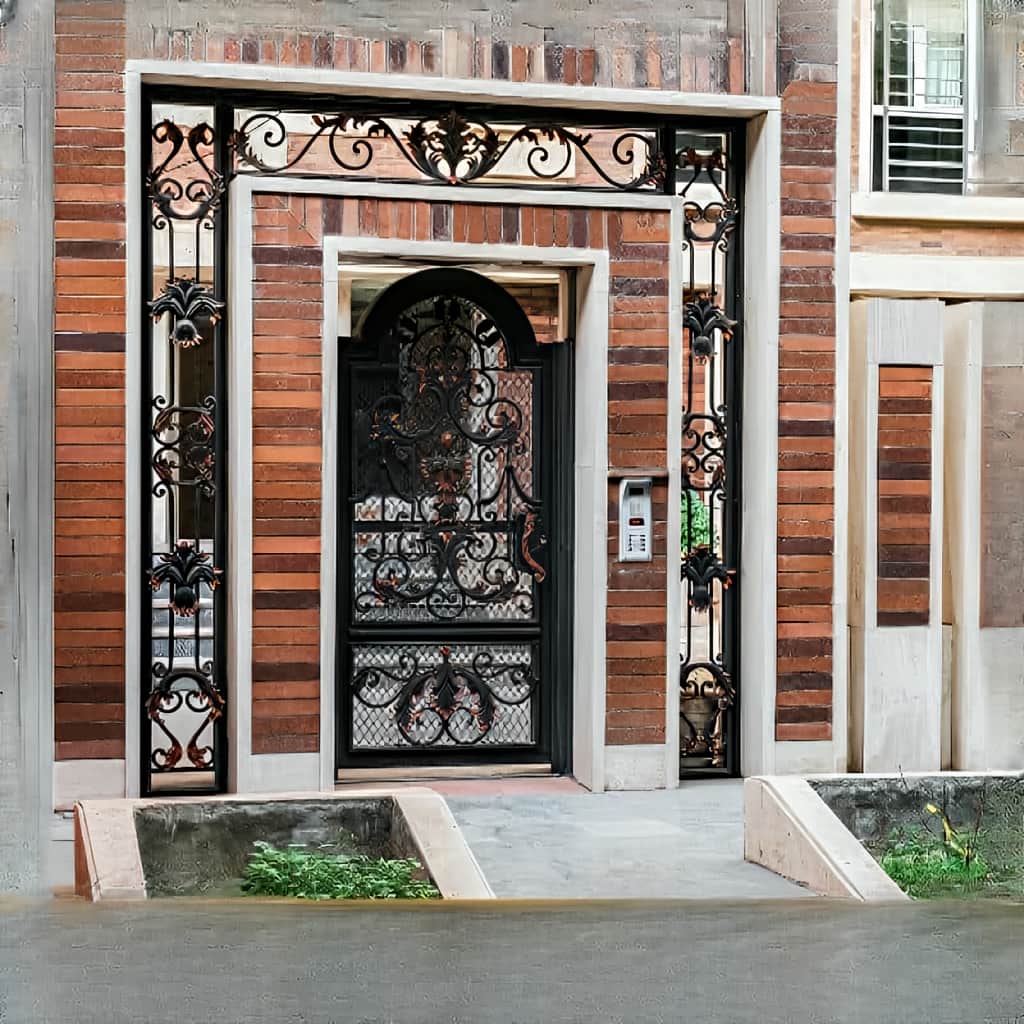 نصب درب فلزی ترک برای ورودی باغ