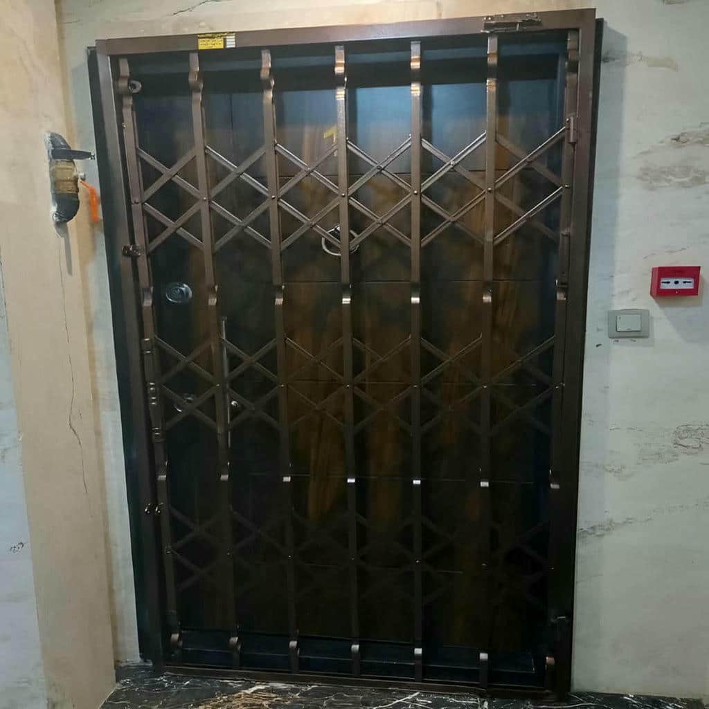 خرید درب آکاردئونی ضدسرقت رنگ ضدزنگ در آبادان