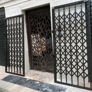 درب آکاردئونی ضدسرقت در گنبدکاووس