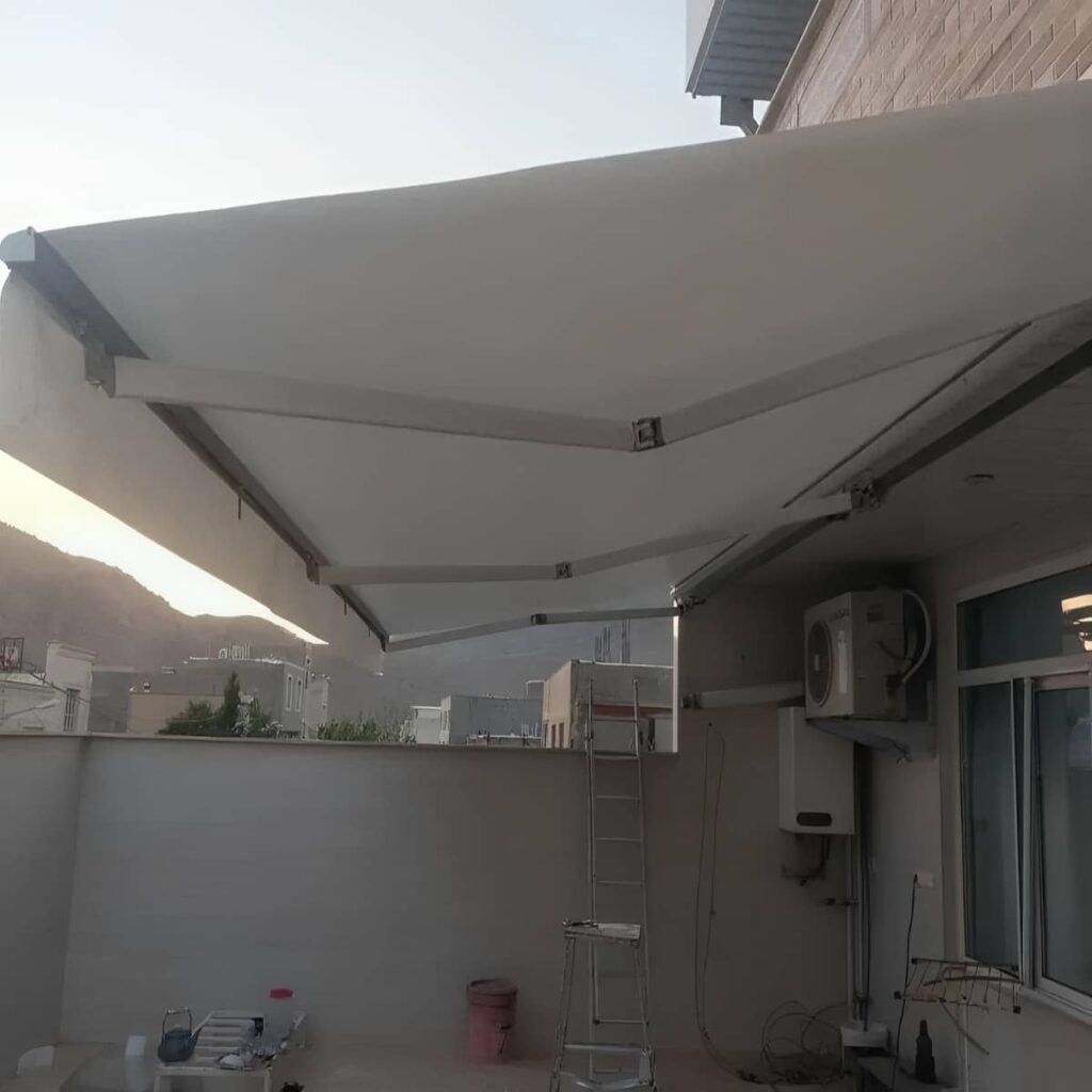 نصب سایبان برقی اتوماتیک ضدآفتاب در ملارد