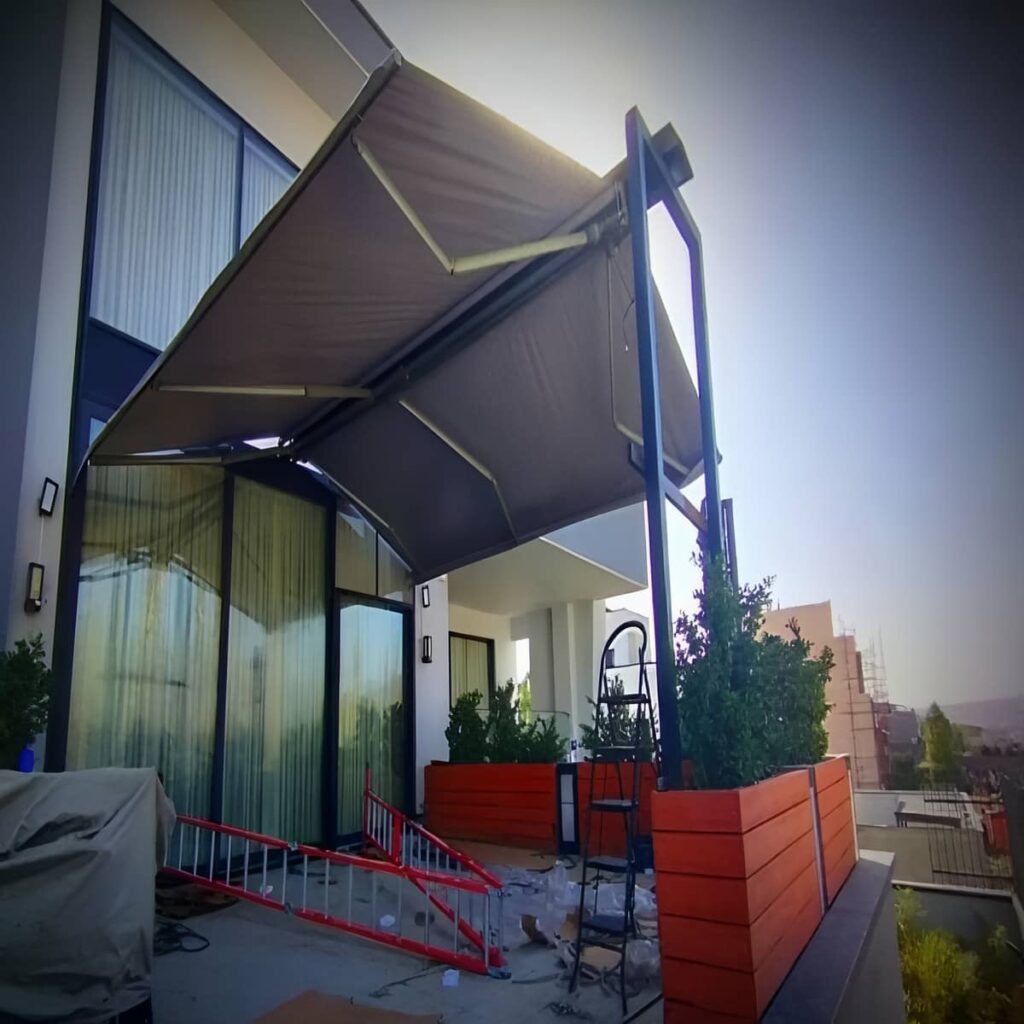 خرید سایبان برقی اتوماتیک بازویی در اردبیل