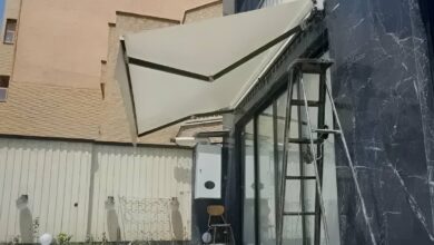 سایبان برقی اتوماتیک در کرمانشاه