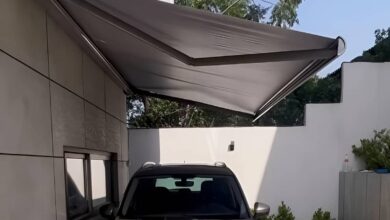 سایبان برقی اتوماتیک در بندر دیلم