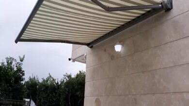 سایبان برقی اتوماتیک در باغ عباس‌آباد