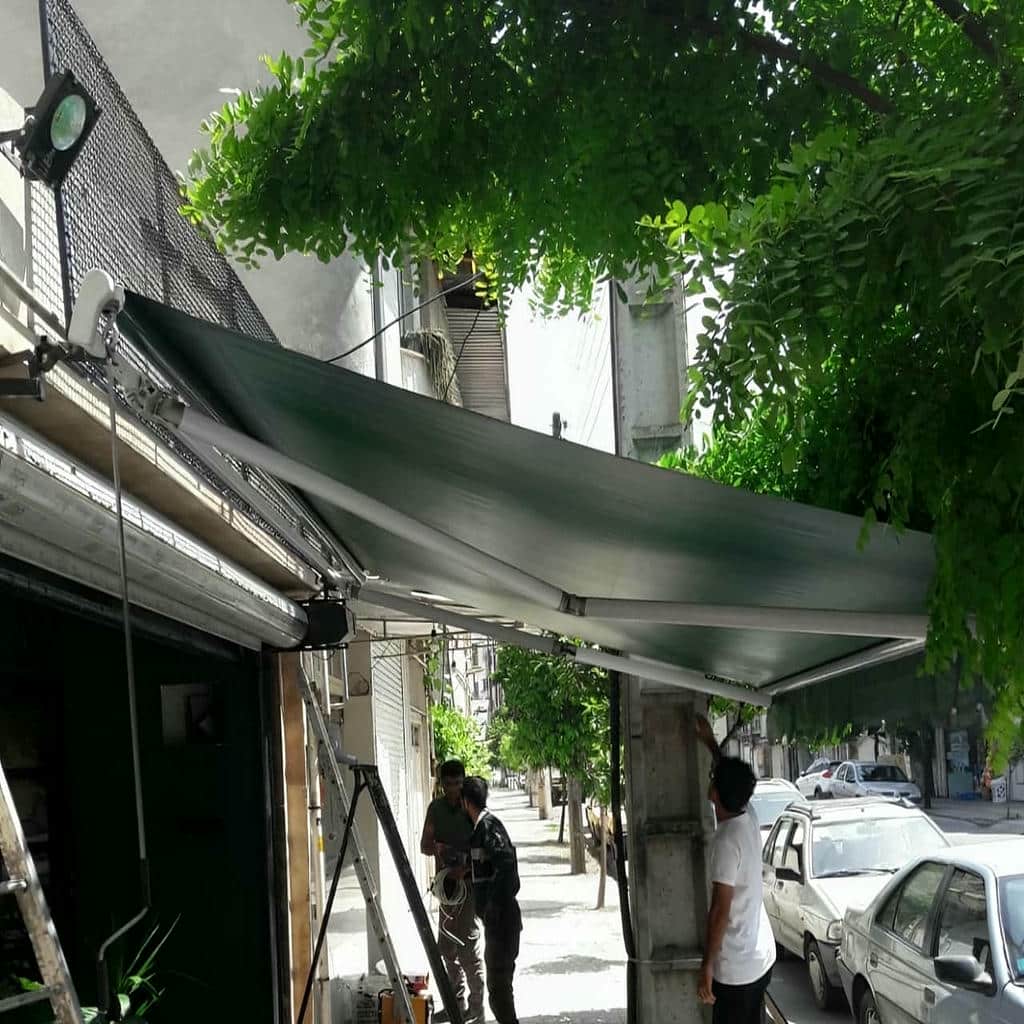 خرید سایبان برقی اتوماتیک بازویی در پردیس