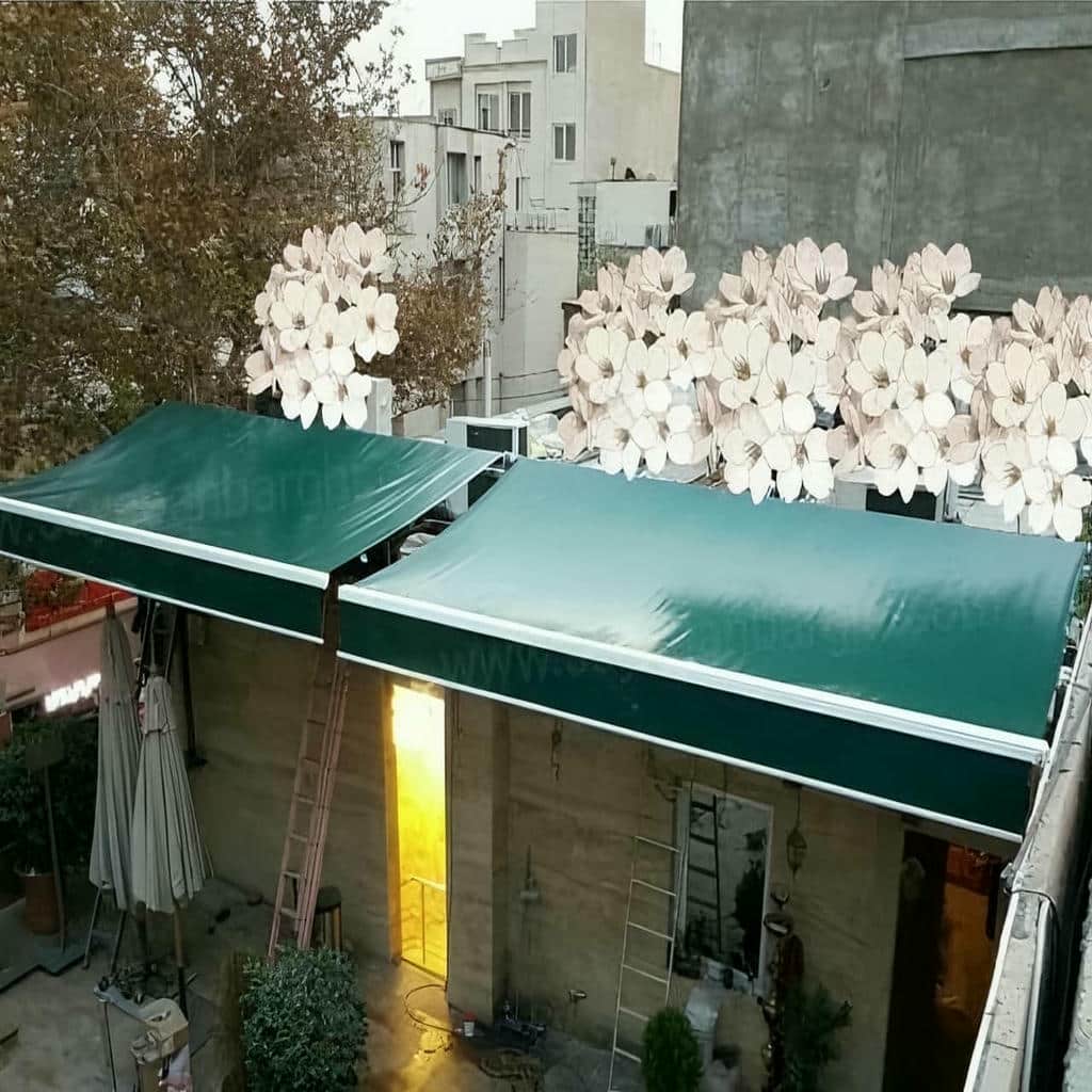 خرید سایبان برقی اتوماتیک بازویی در سیرجان