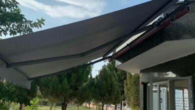 سایبان برقی اتوماتیک در قشم