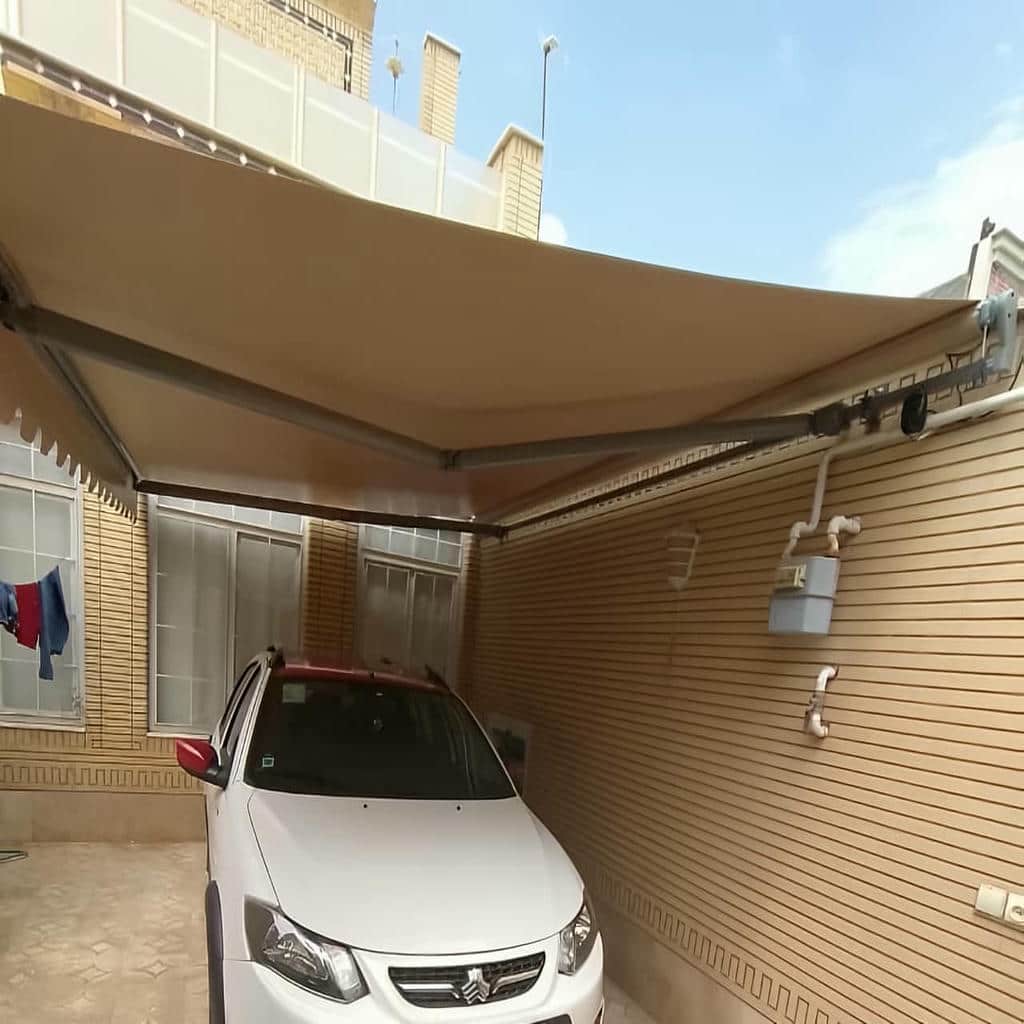 نصب سایبان برقی اتوماتیک ریموتی در لواسان