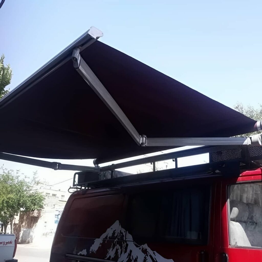 نصب سایبان برقی اتوماتیک سازه مقاوم در استان گیلان