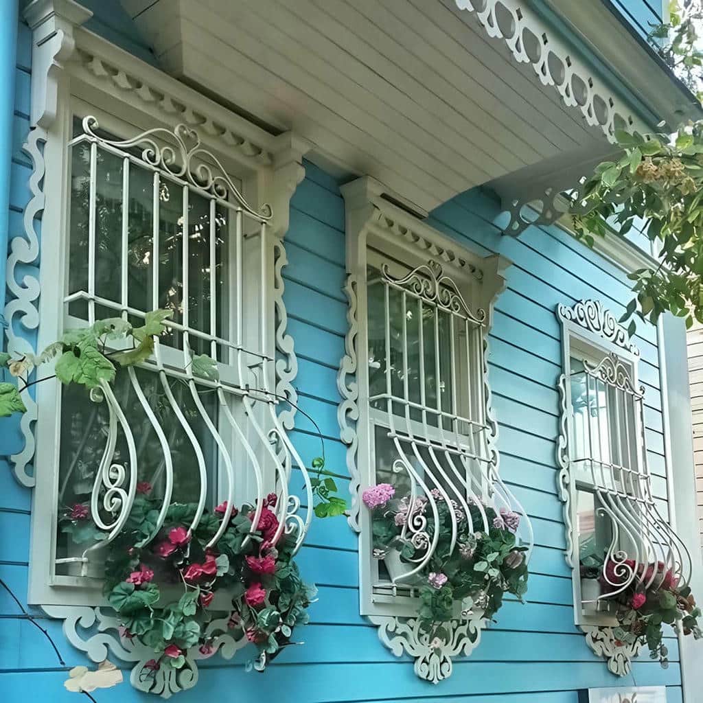 فروش حفاظ پنجره نرده فلزی مدرن سفارشی در قائمشهر
