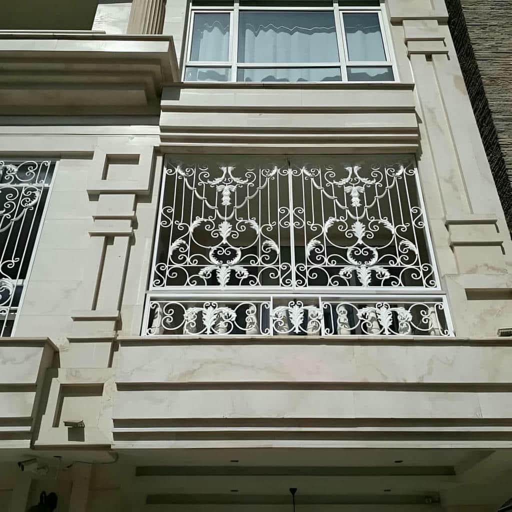 قیمت حفاظ پنجره نرده فلزی فرفورژه کلاسیک در رشت