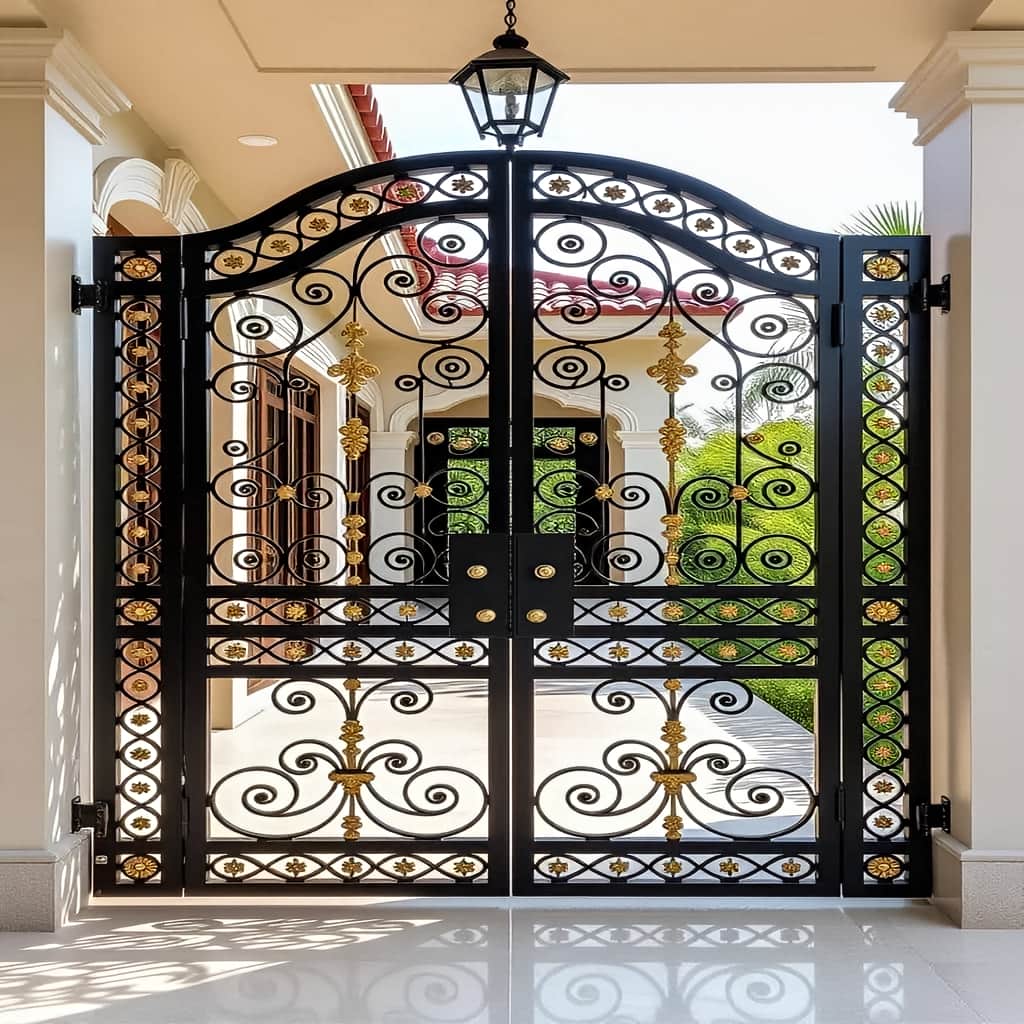 قیمت درب حیاط فرفورژه مدرن در یزد