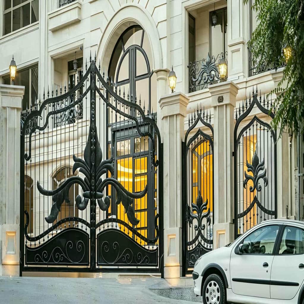 فروش درب حیاط فرفورژه مقاوم در قشم