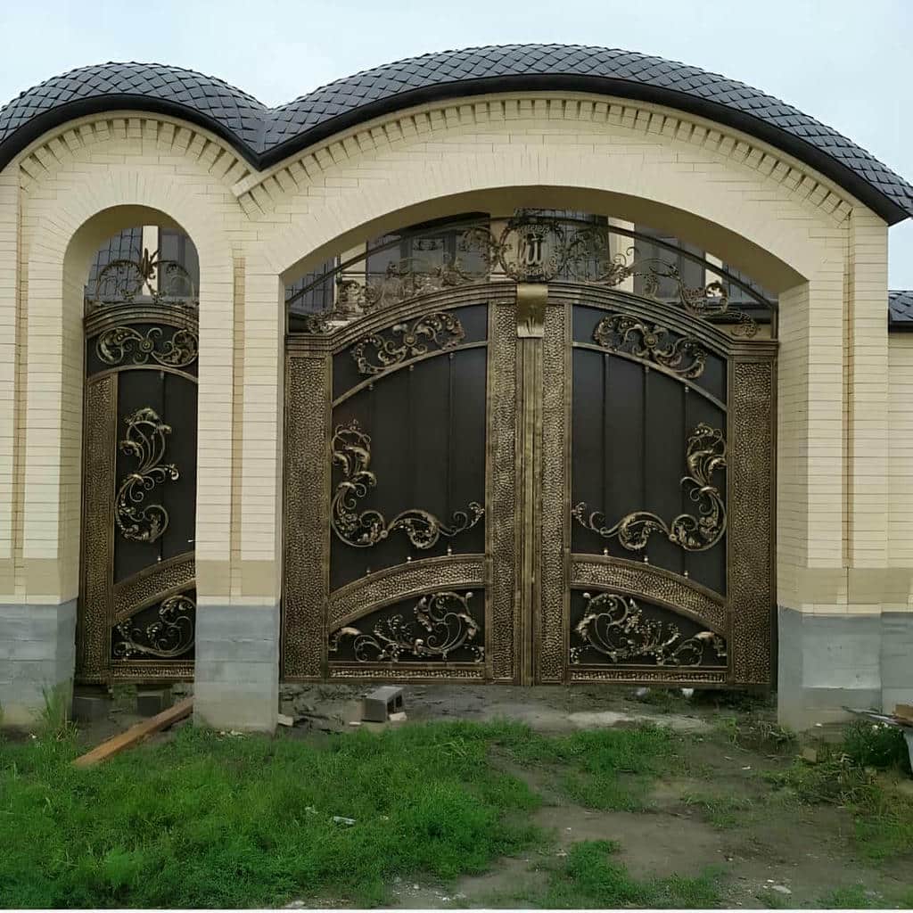 کارخانه درب حیاط فرفورژه رنگ ماندگار در یاسوج