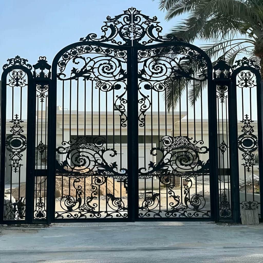 قیمت درب حیاط فرفورژه پارکینگ در پرند