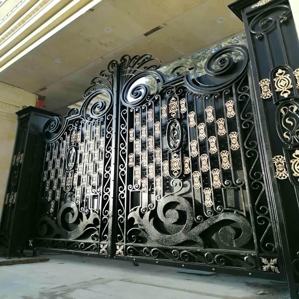 خرید درب حیاط فرفورژه ویلایی در بجنورد