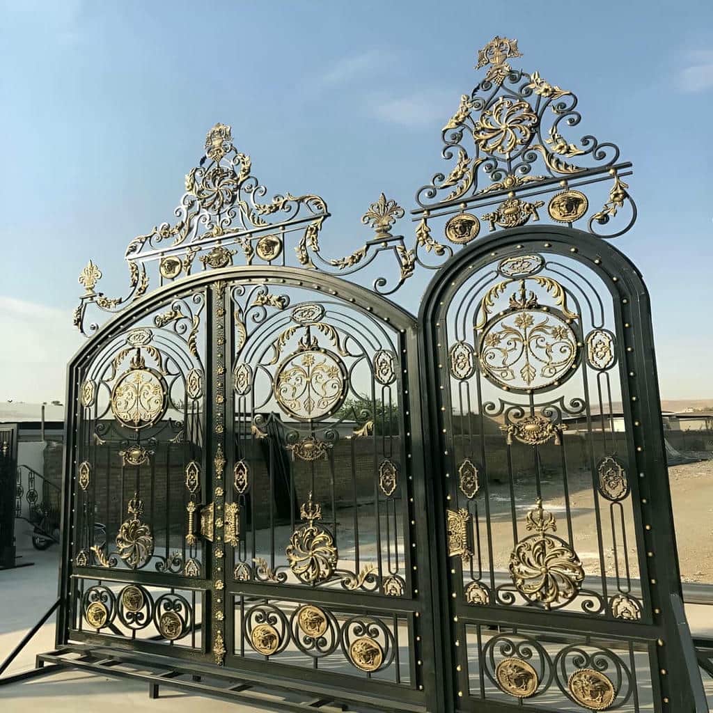 خرید درب حیاط فرفورژه پروفیل مقاوم در سمنان