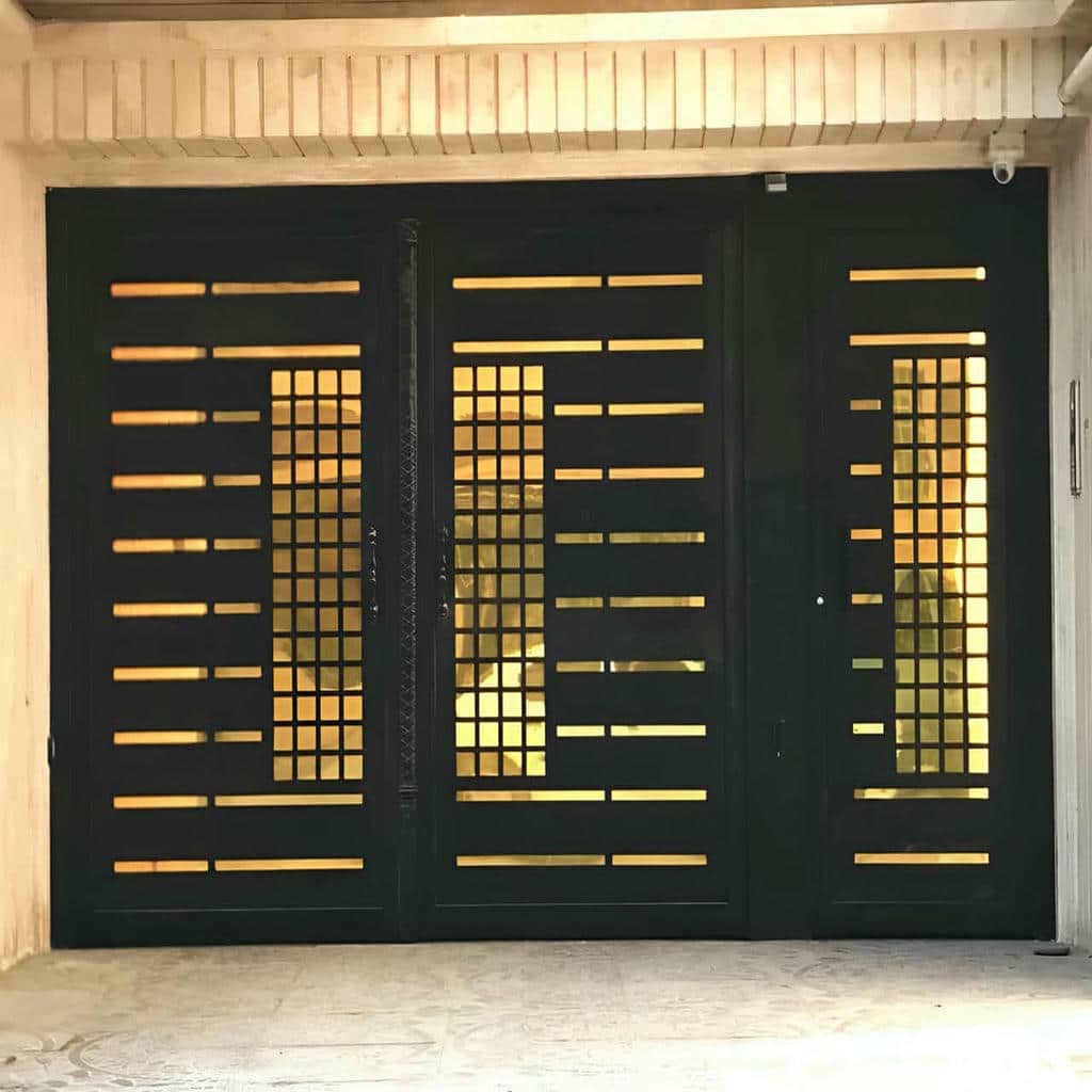 خرید درب حیاط فرفورژه کلاسیک در فشم