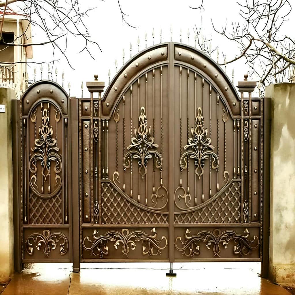 قیمت درب حیاط فرفورژه مقاوم در باغ عباس‌آباد