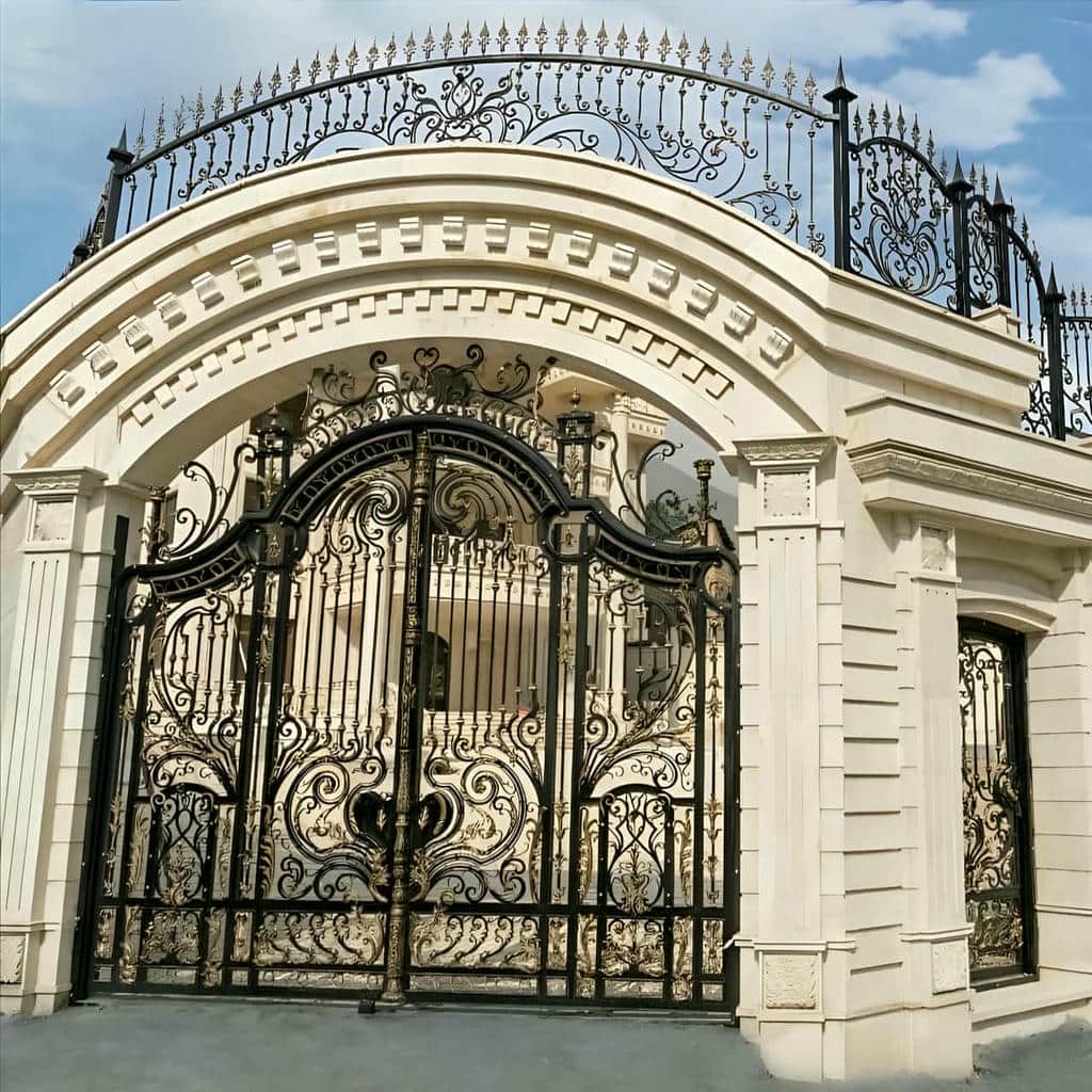 کارخانه درب حیاط فرفورژه کلاسیک در بندر لنگه
