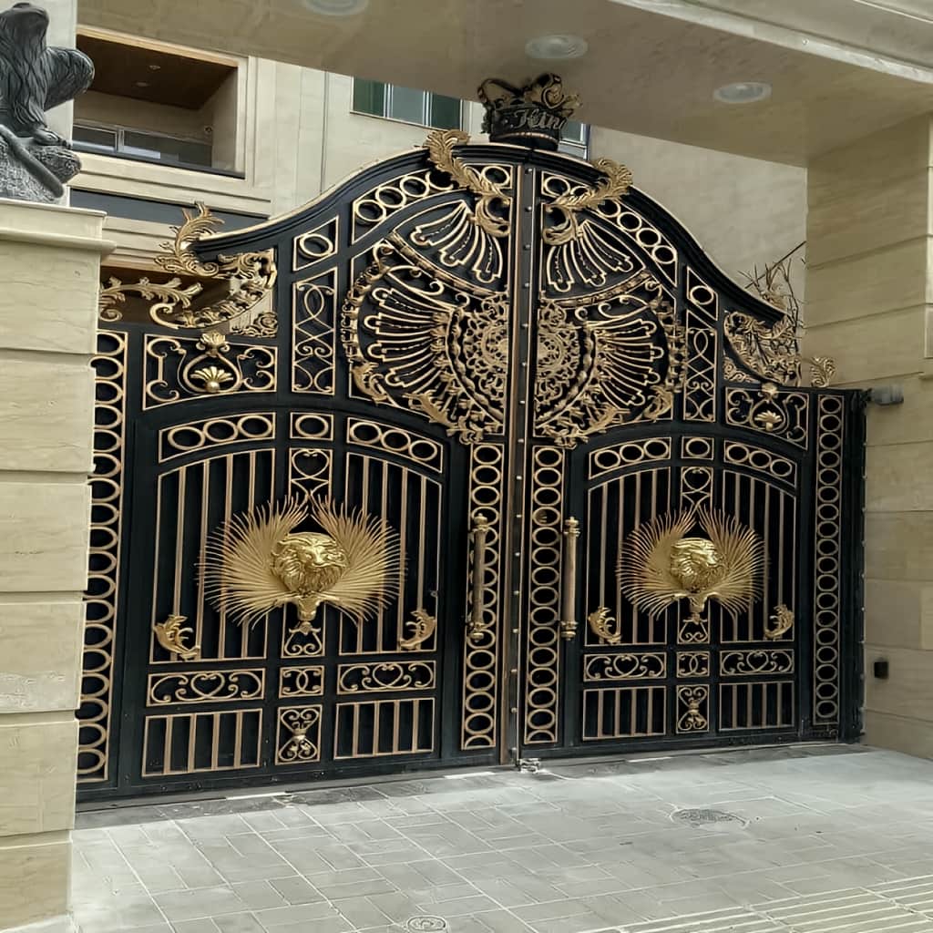 فروش درب حیاط فرفورژه مقاوم در طالقان