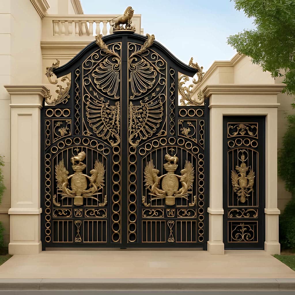 قیمت درب حیاط فرفورژه ماندگار در بندر انزلی
