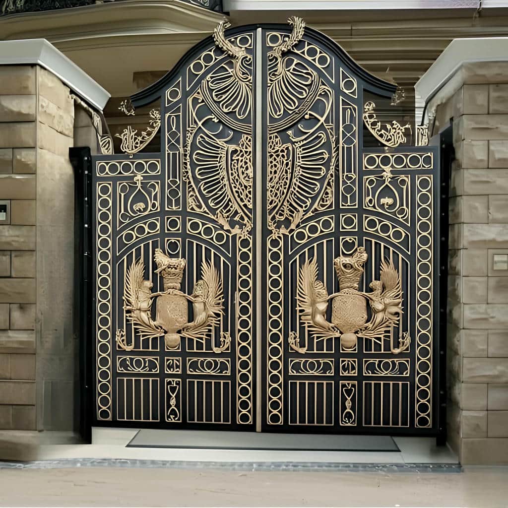 نصب درب حیاط فرفورژه جوش دقیق در استان گیلان