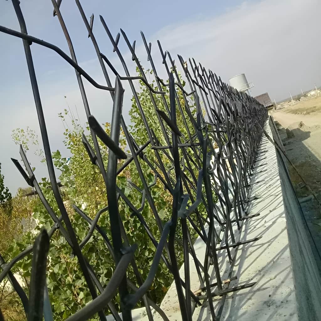 حفاظ شاخ گوزنی نصب شده روی لبه دیوار