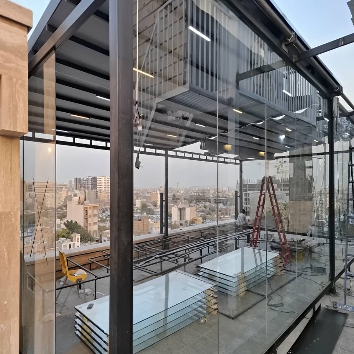 سقف برقی پارکینگ خودرو با موتور متحرک سقفی