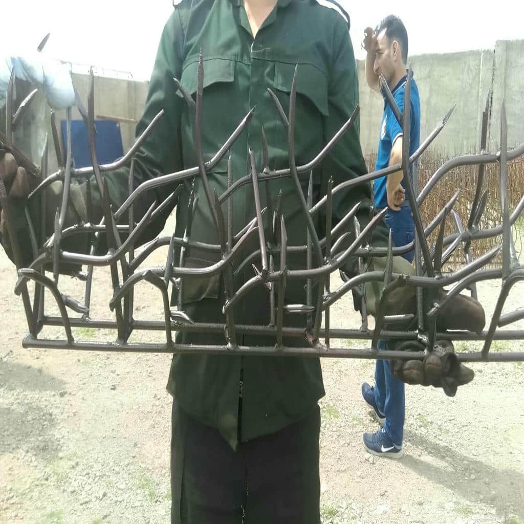حفاظ شاخ گوزنی خاردار برای افزایش امنیت دیوار