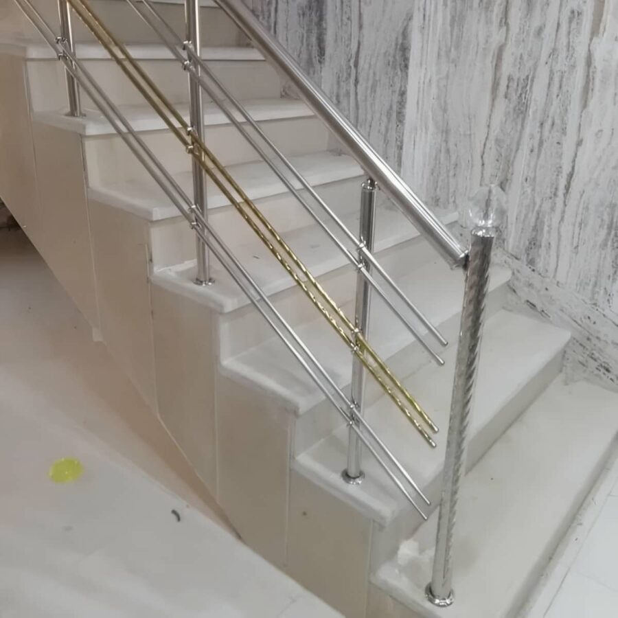 نرده استیل مدرن راه پله