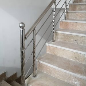 نرده استیل طلایی لوکس