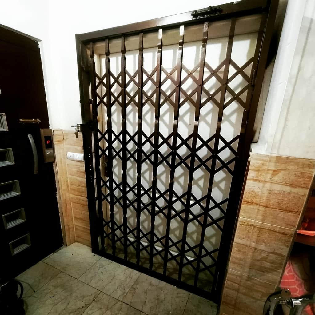 14 طرح درب آکاردئونی چهار گل لوزی