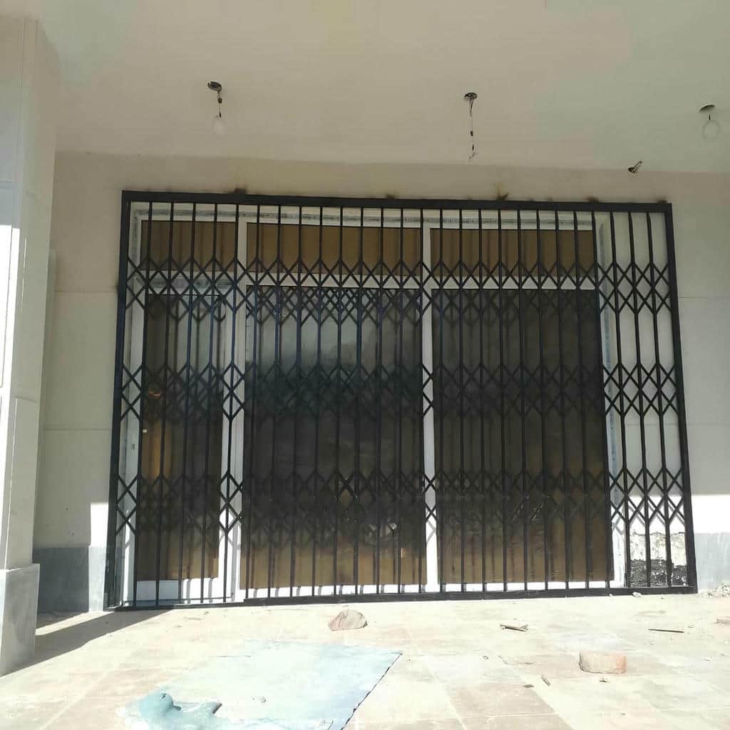 ساخت درب ریلی آکاردئونی کم جا با طرح دولنگه