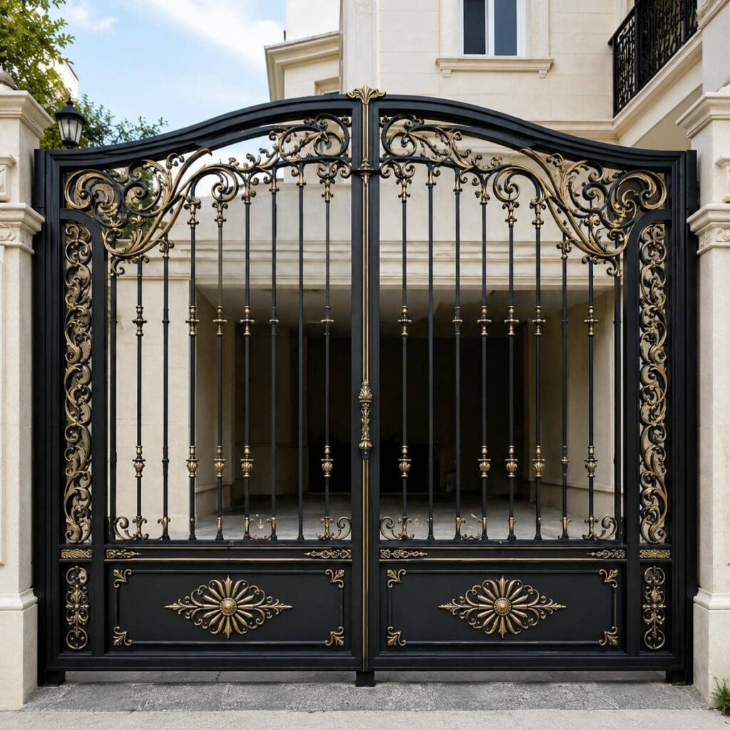 سفارش درب حیاط ورودی محوطه با طرح اختصاصی