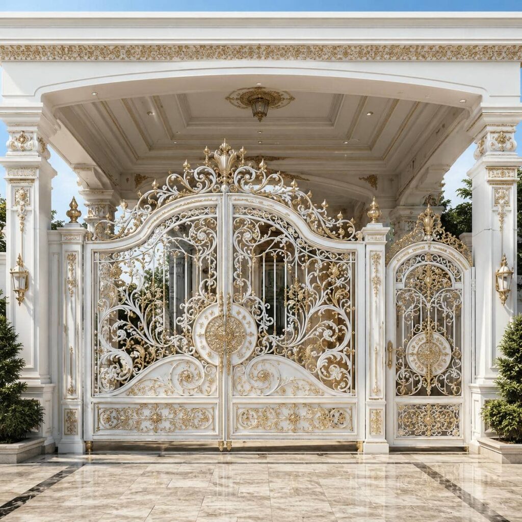 خرید درب حیاط نمای آجری براساس شرایط پروژه