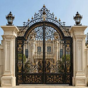 9 مدل درب آهنی برش لیزری ورودی