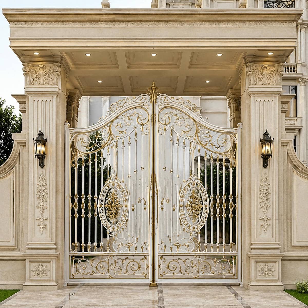 7 مدل درب حیاط طاق دار