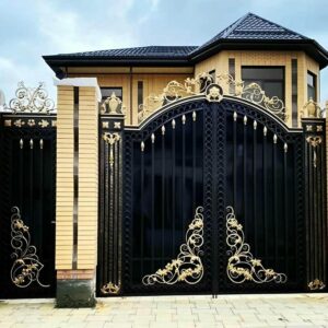6 نمونه درب ویلا مدرن نمای سنگی