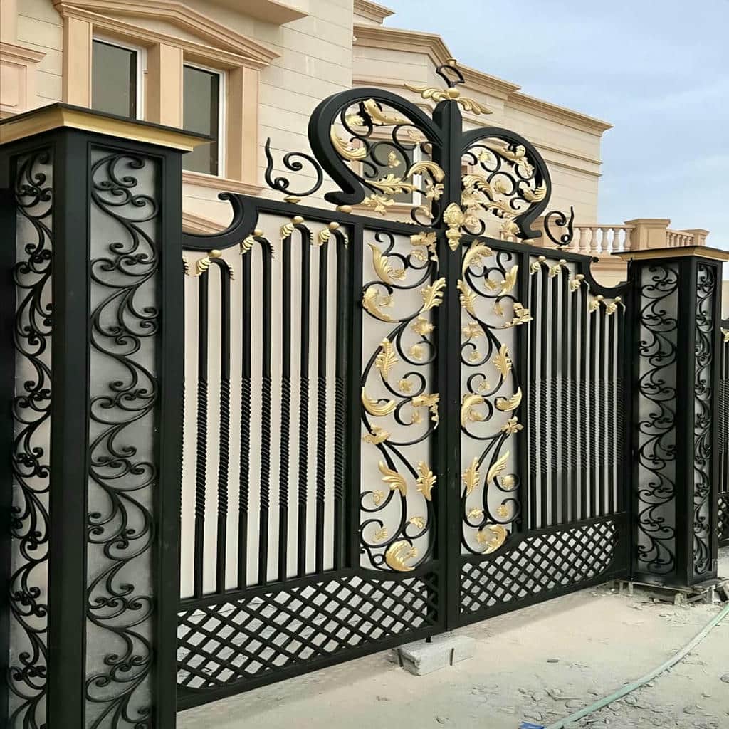 13 مدل درب ویلایی پارکینگ دو لنگه