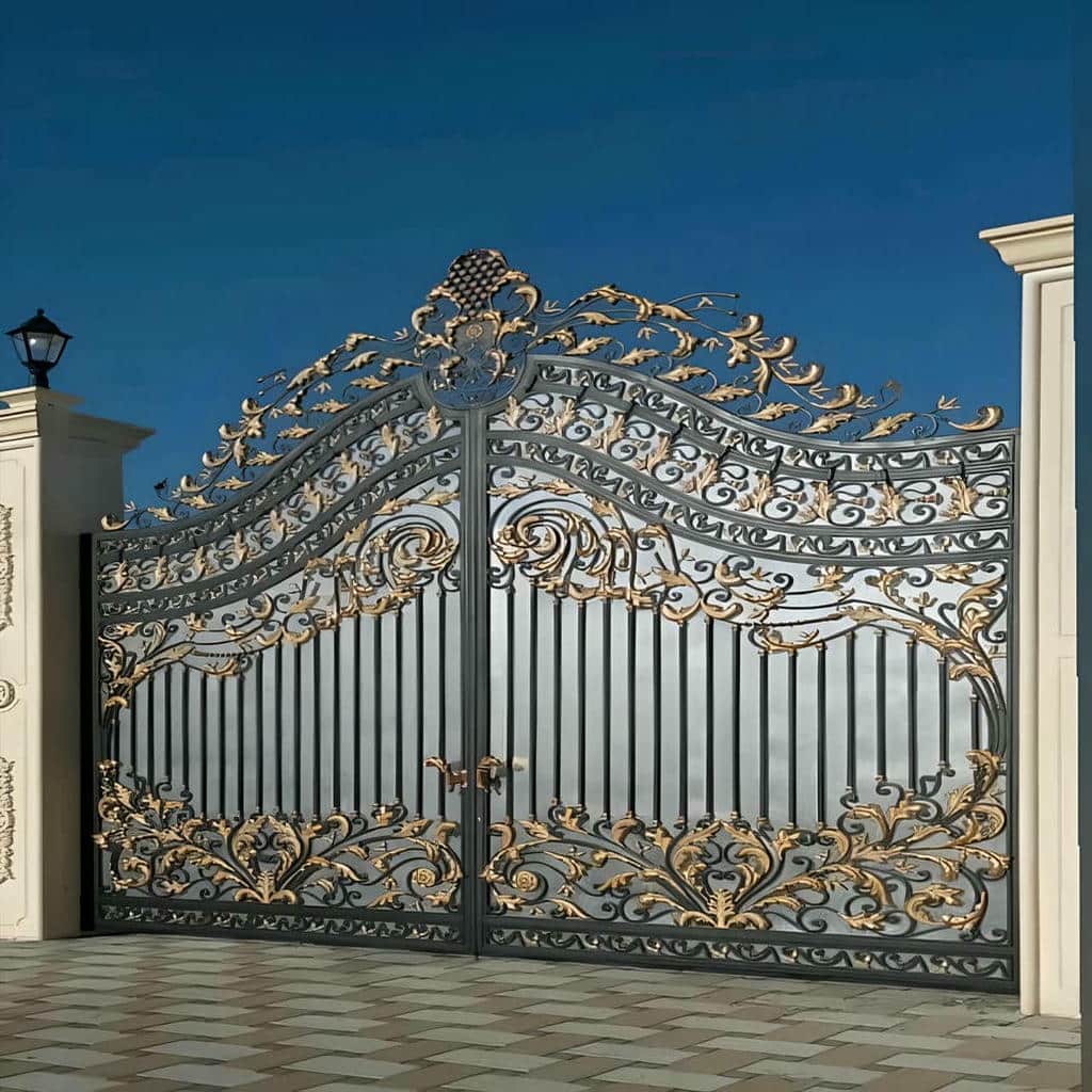10 مدل درب حیاط CNC پنل مشبک