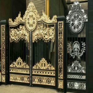 7 مدل درب حیاط مشبک نورگیر