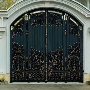 6 طرح درب حیاط برش لیزری هندسی