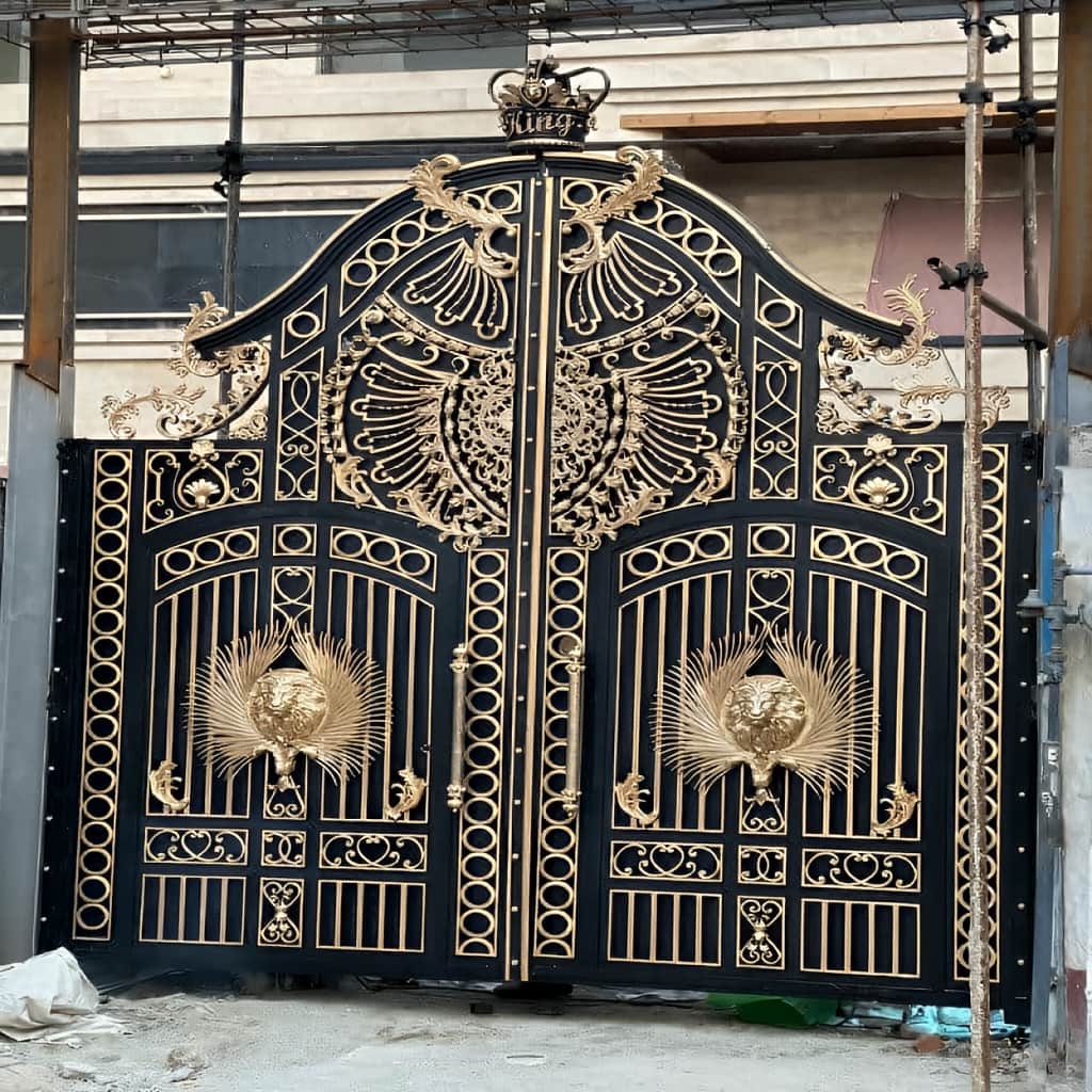 10 طرح درب فلزی ساختمان ورودی اصلی