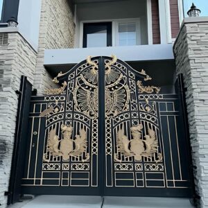 10 طرح درب ورودی باغ ویلایی