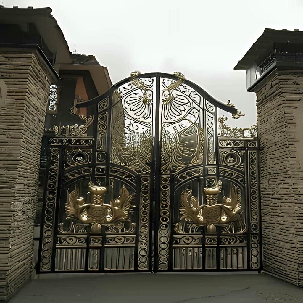 خرید درب پارکینگ کلاسیک کتیبه دار بر اساس ارتفاع دهانه