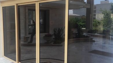 13 نمونه درب اتوماتیک شیشه ای پرتردد مجتمع