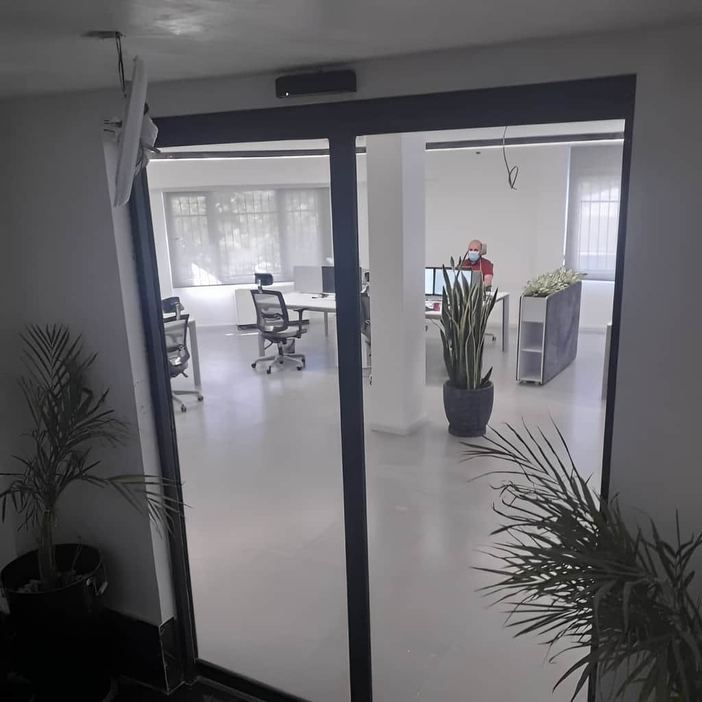 خرید درب سکوریت اتوماتیک دولنگه برای دهانه عریض